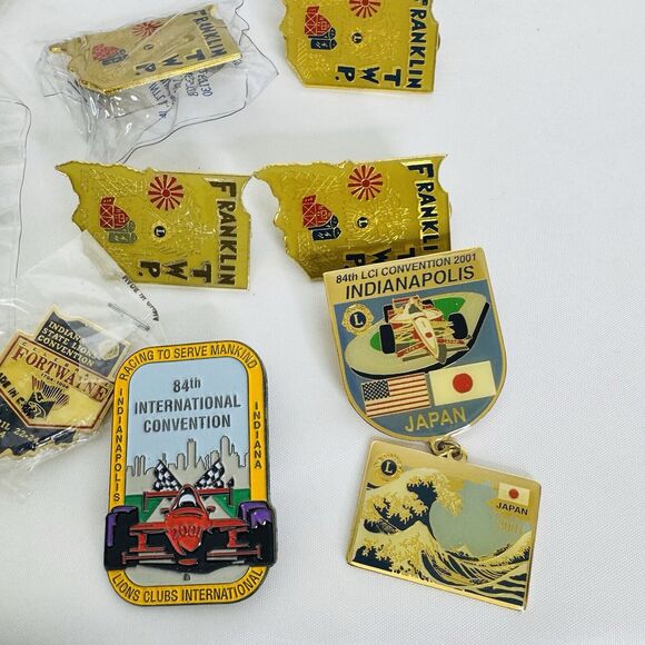 29 Indiana Lions Club International Pin Lot 1990’s MD-25 Franklin TWP - Picture 6 of 8